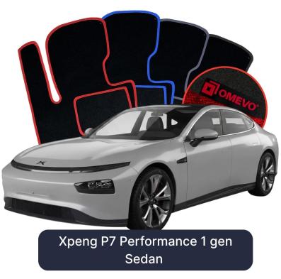 Velúrové autokoberce OMEVO pre Xpeng P7 Performance 1 generácia Sedan (2020-2025)