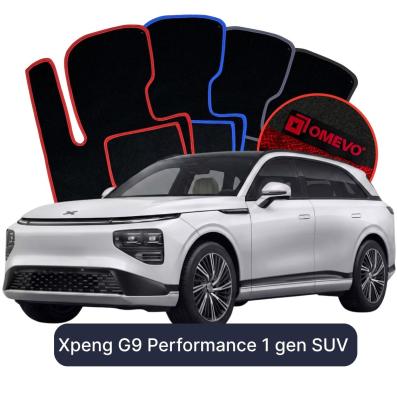 Velúrové autokoberce OMEVO pre Xpeng G9 Performance 1 generácia SUV (2022-2025)