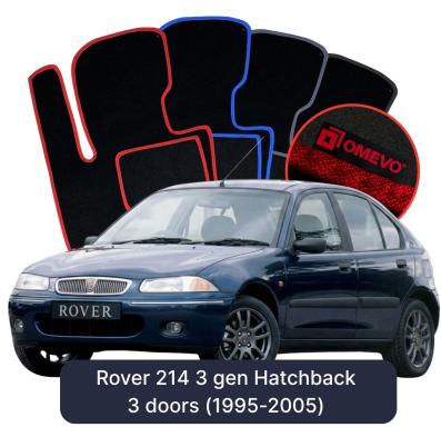 Velúrové autokoberce OMEVO pre Rover 214 3 gen Hatchback 3 dvere (1995-2005)