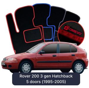 Velúrové autokoberce OMEVO pre Rover 200 3 gen Hatchback 5 dverí (1995-2005)