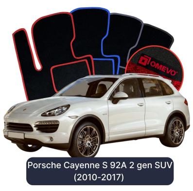 Velúrové autokoberce OMEVO pre Porsche Cayenne S 92A 2 gen SUV (2010-2017)