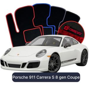 Velúrové autokoberce OMEVO pre Porsche 911 Carrera S 8 gen Kupé (2019-2025)