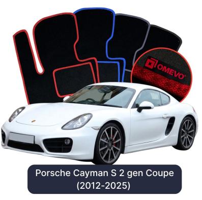 Velúrové autokoberce OMEVO pre Porsche Cayman S 2 gen Kupe (2012-2025)