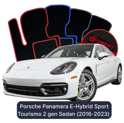 Velúrové autokoberce OMEVO pre Porsche Panamera E-Hybryd Sport Tourismo 2 gen Sedan (2016-2023)