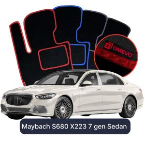 Velúrové autokoberce OMEVO pre Maybach S680 X223 7 gen Sedan (2020-2025)