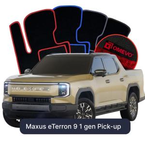 Velúrové autokoberce OMEVO pre Maxus eTerron 9 1 generácia Pick-up (2024-2025)