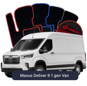 Velúrové autokoberce OMEVO pre Maxus Deliver 9 Van (2019-2026)