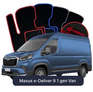 Velúrové autokoberce OMEVO pre Maxus e-Deliver 9 1 gen Van (2023-2026)