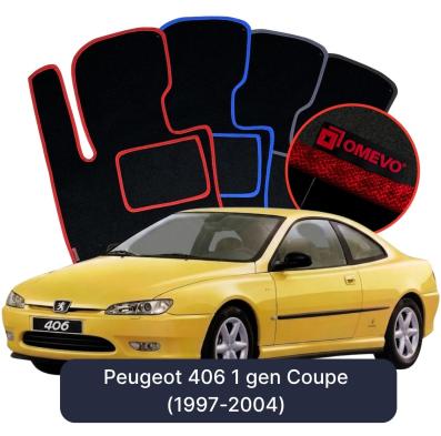Velúrové autokoberce OMEVO pre Peugeot 406 1 gen Kupé (1997-2004)