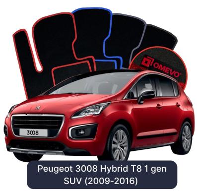 Velúrové autokoberce OMEVO pre Peugeot 3008 Hybrid 1 gen SUV (2009-2016)