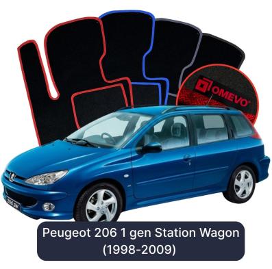Velúrové autokoberce OMEVO pre Peugeot 206 1 gen Kombi (1998-2009)