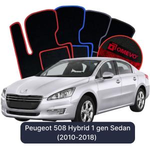 Velúrové autokoberce OMEVO pre Peugeot 508 Hybrid 1 gen Sedan (2010-2018)
