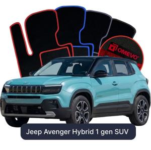 Velúrové autokoberce OMEVO pre Jeep Avenger Hibrid 1 gen SUV (2023-2026)