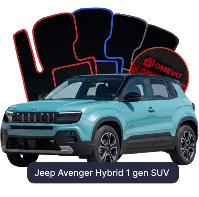 Velúrové autokoberce OMEVO pre Jeep Avenger Hibrid 1 gen SUV (2023-2026)