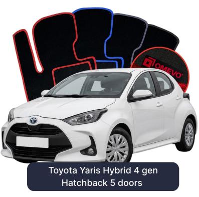 Velúrové autokoberce OMEVO pre Toyota Yaris Hibrid 4 gen Hatchback 5 dverí (2020-2026)