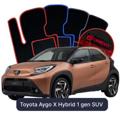 Velúrové autokoberce OMEVO pre Toyota Aygo X Hibrid 1 gen SUV (2022-2026)
