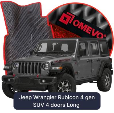 EVA autokoberce OMEVO pre Jeep Wrangler Rubicon 4 gen SUV 4 dvere Long (2017-2026)