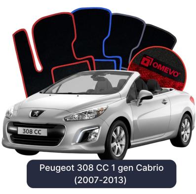 Velúrové autokoberce OMEVO pre Peugeot 308 CC 1 gen Cabrio (2007-2013)