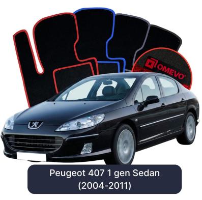 Velúrové autokoberce OMEVO pre Peugeot 407 1 gen Sedan (2004-2011)