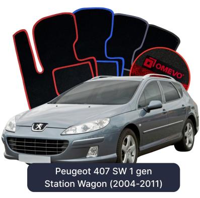 Velúrové autokoberce OMEVO pre Peugeot 407 SW 1 gen Kombi (2004-2011)
