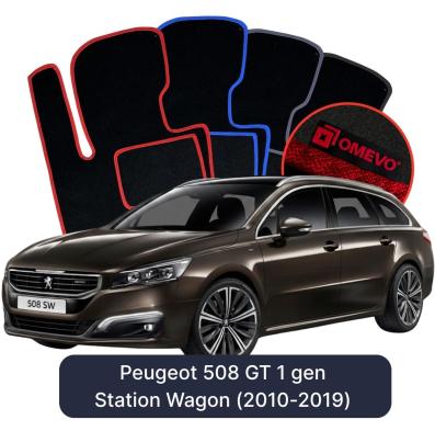 Velúrové autokoberce OMEVO pre Peugeot 508 GT 1 gen Kombi (2010-2019)