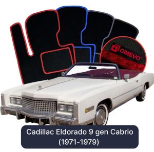 Velúrové autokoberce OMEVO pre Cadillac Eldorado 9 gen Cabrio (1971-1979)