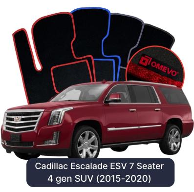 Velúrové autokoberce OMEVO pre Cadillac Escalade ESV 7-miestny 4 gen SUV (2015-2020)