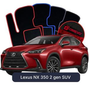 Velúrové autokoberce OMEVO pre Lexus NX 350 2 gen SUV (2021-2025)