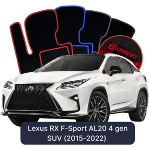 Velúrové autokoberce OMEVO pre Lexus RX F-Sport AL20 4 gen SUV (2015-2022)