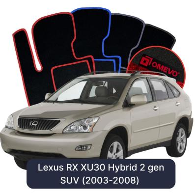 Velúrové autokoberce OMEVO pre Lexus RX XU30 Hybrid 2 gen SUV (2003-2008)