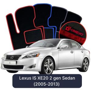 Velúrové autokoberce OMEVO pre Lexus IS XE20 2 gen Sedan (2005-2013)