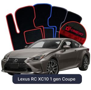 Velúrové autokoberce OMEVO pre Lexus RC XC10 1 gen Kupé (2014-2025)