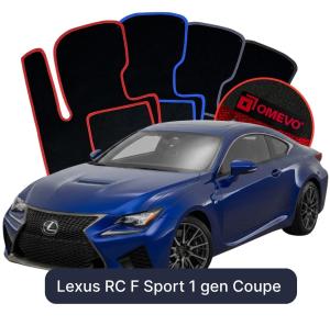 Velúrové autokoberce OMEVO pre Lexus RC F Sport 1 gen Kupé (2014-2025)