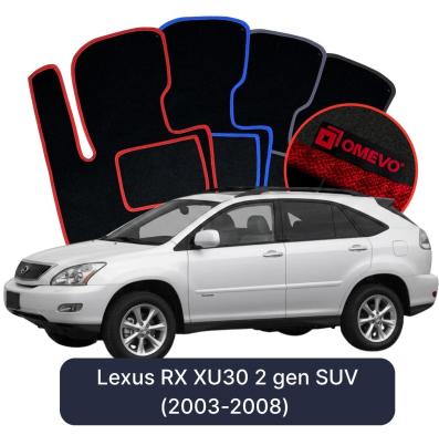 Velúrové autokoberce OMEVO pre Lexus RX XU30 2 gen SUV (2003-2008)