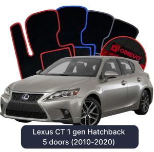 Velúrové autokoberce OMEVO pre Lexus CT 1 gen Hatchback 5 dverí (2010-2020)