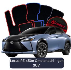 Velúrové autokoberce OMEVO pre Lexus RZ 450e Omotenashi 1 gen SUV (2022-2025)
