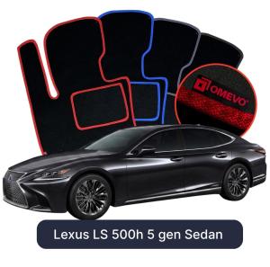 Velúrové autokoberce OMEVO pre Lexus LS 500h 5 gen Sedan (2017-2025)