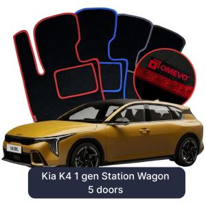 Velúrové autokoberce OMEVO pre Kia K4 1 gen Kombi 5 dverí (2023-2026)