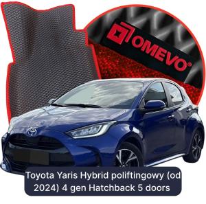 OMEVO 5D Pro Autokoberce do Toyota Yaris Hibrid poliftingowy (od 2024) 4 gen Hatchback 5 dverí (2020-2026)