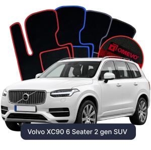 Velúrové autokoberce OMEVO pre Volvo XC90 6 mest 2 gen SUV (2015-2026)