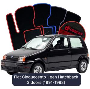 Velúrové autokoberce OMEVO pre Fiat Cinquecento 1 gen Hatchback 3 dvere (1991-1998)