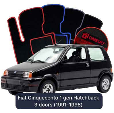 Velúrové autokoberce OMEVO pre Fiat Cinquecento 1 gen Hatchback 3 dvere (1991-1998)