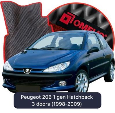 EVA autokoberce OMEVO pre Peugeot 206 1 gen Hatchback 3 dvere (1998-2009)