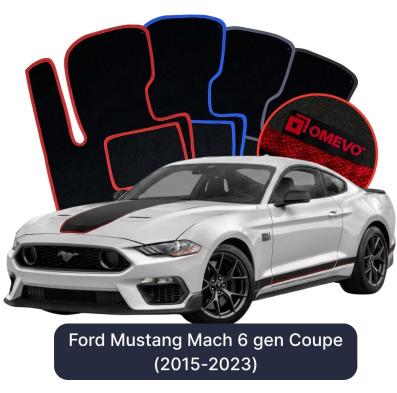 Velúrové autokoberce OMEVO pre Ford Mustang Mach 6 gen Coupe (2015-2023)