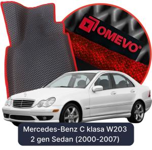 OMEVO 5D Pro Autokoberce do Mercedes-Benz C trieda W203 2 gen Sedan (2000-2007)