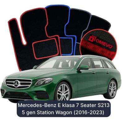 Velúrové autokoberce OMEVO pre Mercedes-Benz E klasa 7 mest S213 5 gen Kombi (2016-2023)