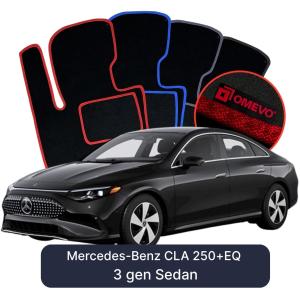 Velúrové autokoberce OMEVO pre Mercedes-Benz CLA 250+EQ 3 gen Sedan (2025-2026)