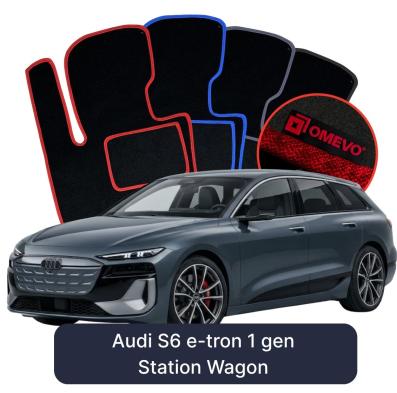 Velúrové autokoberce OMEVO pre Audi S6 e-tron 1 gen Kombi (2024-2026)