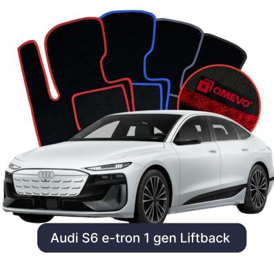 Velúrové autokoberce OMEVO pre Audi S6 e-tron 1 gen Liftback (2024-2026)