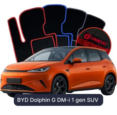 Velúrové autokoberce OMEVO pre BYD Dolphin G DM-i 1 gen SUV (2021-2026)
